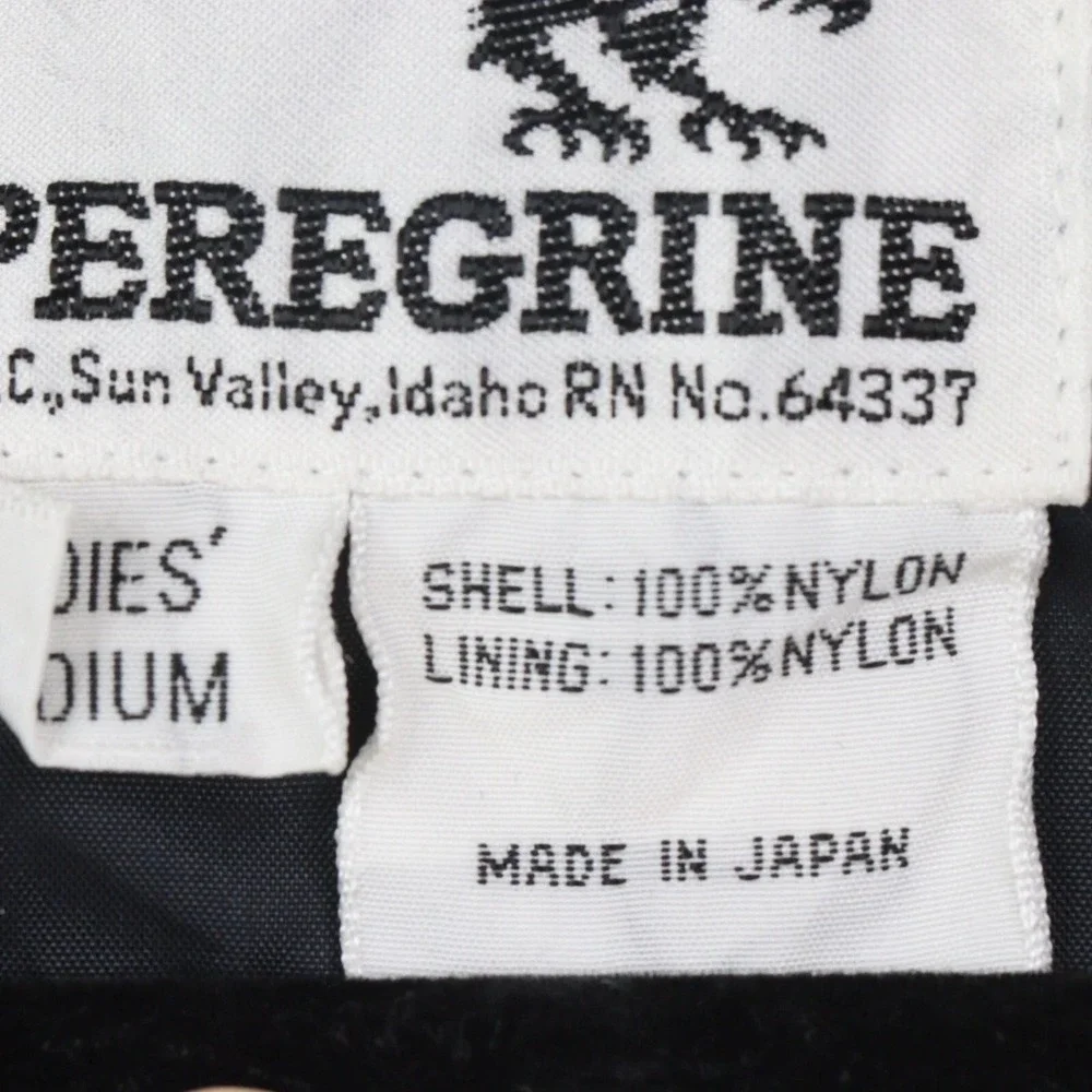 Vintage Peregrine Jacket Womens Medium Purple Black Snap Front Bomber Coat - Picture 3 of 6